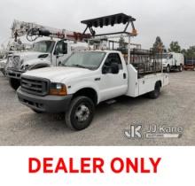(Jurupa Valley, CA) 2000 Ford F-450 SD Cab & Chassis, Per consignment States No Engine. SL Not Runni