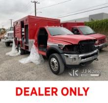 (Jurupa Valley, CA) 2012 Dodge RAM 4500 Cab & Chassis Runs & Moves, Missing Doors