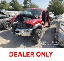 (Jurupa Valley, CA) 2018 RAM 4500 Pickup Truck, Customer states - Missing Parts Not Running, No Key,