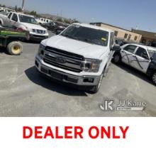 (Jurupa Valley, CA) 2018 Ford F-150 Crew Cab Pickup 4-DR Runs & Moves, Wrecked , Must Be Towed, Pain