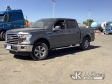 (Fresno, CA) 2016 Ford F150 4x4 Crew-Cab Pickup Truck Runs) (Engine Noise, Check Engine Light On, Bo