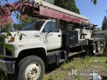 (Central Point, OR) Skyhoist RX87, Telescopic Ladder Lift rear mounted on 1992 GMC Topkick Flatbed/S