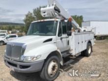 (Franktown, CO) Altec TA41M, Articulating & Telescopic Bucket Truck mounted behind cab on 2011 Inter