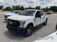 2019 Ford F250 4x4 Crew-Cab Pickup Truck Runs & Moves) (Check Engine Light On, Body Damage