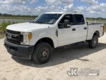 2017 Ford F250 4x4 Crew-Cab Pickup Truck Runs & Moves) (Jump To Start, Engine & Charging Issues, Dri