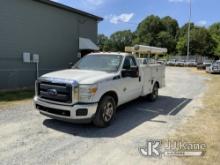 2016 Ford F250 Service Truck Runs & Moves) (Jump to Start, Check Engine Light On, Minor Body Damage