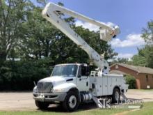 Altec AA55-MH, Material Handling Bucket Truck rear mounted on 2016 International Durastar 4300 Utili