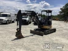 (Villa Rica, GA) 2017 John Deere 35G Mini Hydraulic Excavator Runs, Moves & Operates) (Body Damage