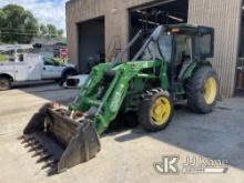 (Gastonia, NC) John Deere 5093E 4x4 Utility Tractor Runs, Does Not Move) (Hydraulic Leak