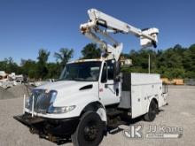 Altec TA40, Articulating & Telescopic Bucket Truck mounted behind cab on 2014 International Durastar