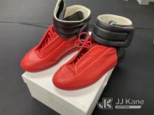 Black/Red Shoes Size 8 M (New) NOTE: This unit is being sold AS IS/WHERE IS via Timed Auction and is