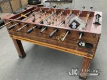(Jurupa Valley, CA) Foosball Table (Used) NOTE: This unit is being sold AS IS/WHERE IS via Timed Auc