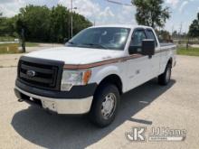 2013 Ford F150 Extended-Cab Pickup Truck Runs & Moves, Check Engine Light On, Has Minor Cosmetic Dam