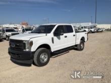 2019 Ford F250 4x4 Crew-Cab Pickup Truck Runs & Moves) (Jump To Start, Body Damage, Check Engine Lig