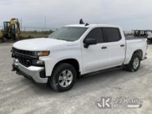 2019 Chevrolet Silverado 1500 4x4 Crew-Cab Pickup Truck Runs & Moves) (Front-End Body Damage, Airbag