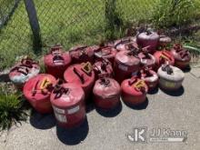 Lot Of Fuel Containers NOTE: This unit is being sold AS IS/WHERE IS via Timed Auction and is located