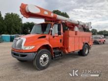 Altec AM50, Over-Center Material Handling Bucket Truck rear mounted on 2008 International 4400 Utili