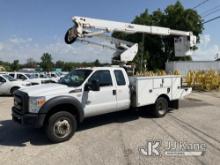 Altec AT40G, Articulating & Telescopic Bucket Truck mounted behind cab on 2016 Ford F550 4x4 Extende