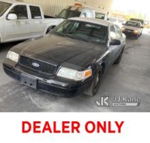 2007 Ford Crown Victoria Police Interceptor 4-Door Sedan Runs & Moves, Check Engine Light On, Misfir