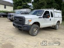 2015 Ford F250 4x4 Extended-Cab Pickup Truck Runs & Moves) (Jump To Start, Cracked manifolds (known 