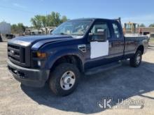 2009 Ford F250 4x4 Extended-Cab Pickup Truck Runs & Moves, Body & Rust Damage