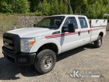 2012 Ford F350 4x4 Crew-Cab Pickup Truck Runs & Moves) (Damaged Tailgate, Passenger Rear Door Latch,