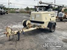 2001 Ingersoll Rand D185WJD Portable Air Compressor, trailer mounted No Title) (Rust Damage