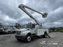 Altec AA600, Bucket Truck rear mounted on 2009 International 4300 Utility Truck Runs Moves & Upper O