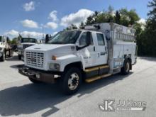 2007 GMC C7500 Crew-Cab Enclosed Utility Truck Runs & Moves, Engine Light On, Body & Rust Damage) (I