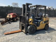 (China Grove, NC) 2008 Caterpillar P6000-LP Solid Tired Forklift Runs, Moves & Operates
