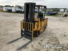 1990 Drexel SL44/3 Solid Tired Forklift Runs, Moves, Operates, No Charging Cable/Device