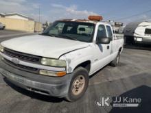 2002 Chevrolet Silverado 1500 4x4 Extended-Cab Pickup Truck Runs, Moves, Surface Rust, Paint Damage