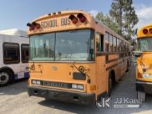 2004 Blue Bird All American/All Canadian Flat Nose School Bus Not Running, Missing Mirrors, Missing 