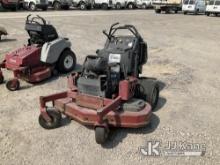 2014 Exmark 52 in Ride On Mower Runs & Operates, Has Bad Tire