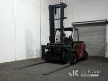 2016 Clark C75 Solid Tired Forklift, Indoor Warehouse Used Runs, Moves and Operates) (LPG Tank Not I