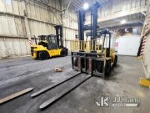 2003 Hyster H155XL2 Pneumatic Tired Forklift, Indoor Warehouse Used Not Running, Condition Unknown, 