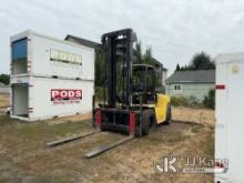 2010 Hyster HD190HD Pneumatic Tired Forklift, Indoor Warehouse Used Runs, Moves & Operates