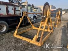 Skid Mounted Reel Stand (Condition Unknown) NOTE: This unit is being sold AS IS/WHERE IS via Timed A