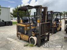 Caterpillar EC25K Solid Tired Forklift Not Running Condition Unknown) (Can Not Read Hours, No Charge