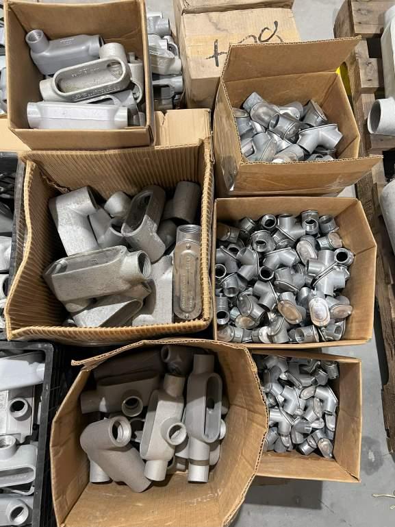 ASSORTED LB, LC, LR AND T RIGID CONDUIT FITTINGS ( 1/2 INCH – 2 INCH)