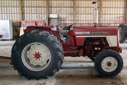 International 574 diesel tractor, pto, 3 pt. w/ good rubber & power steering, 16.9-28 rear tires, 5,