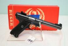 Ruger Mark I .22 cal. Semi auto pistol bull bbl w/ original box, sn: 14-44434