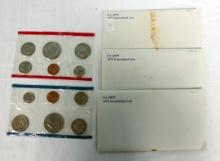 3 Two Set Packs Of 1979 Uncirculated Coin