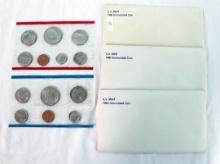 3 Pack Of Two Set 1980 Uncirculated Coins