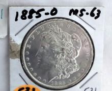 1885 O Moragn Silver Dollar