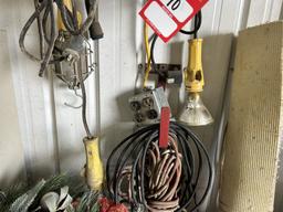 LIGHTS, EXTENSION CORDS, CHRISTMAS DECORATIONS