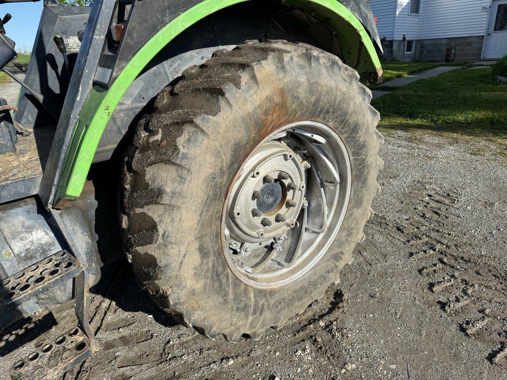 DEUTZ 7085 TRACTOR, 2WD, CANOPY, 3PT, NO TOP LINK, 540 & 1000 PTO, 2-REMOTES, 18.4-34 REAR TIRES, (1