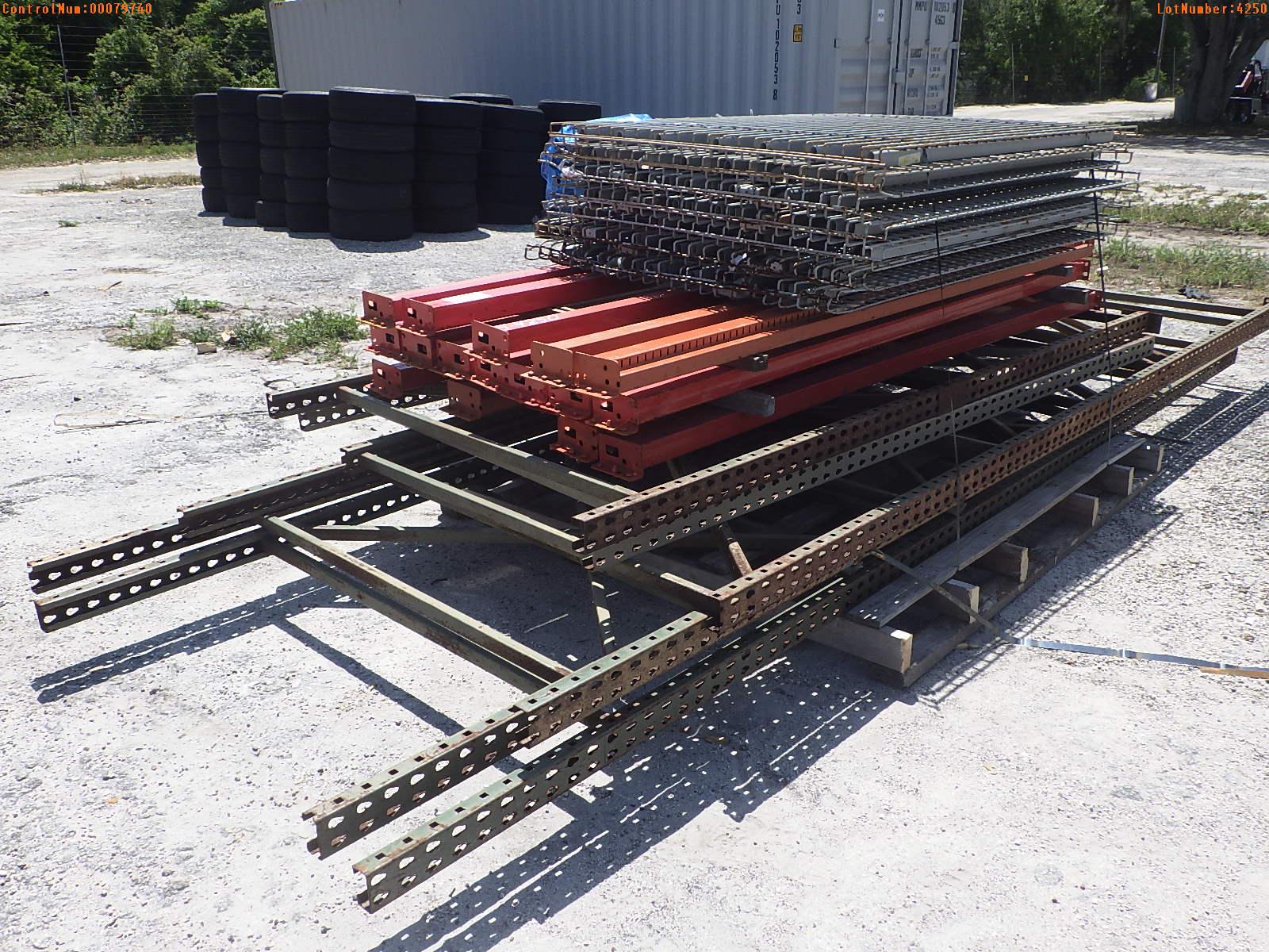 5-04238 (Equip.-Specialized)  Seller:Private/Dealer LOT OF METAL PALLET RACK 42