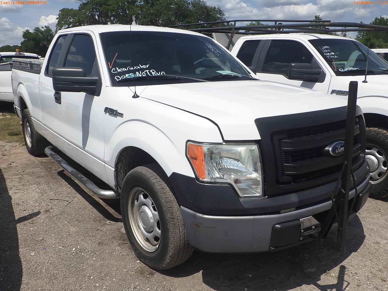 5-05131 (Trucks-Pickup 2D)  Seller: Gov-City Of Clearwater 2013 FORD F150
