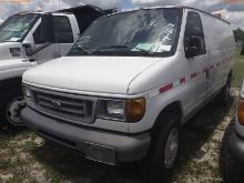 7-08218 (Trucks-Van Cargo)  Seller: Florida State D.O.T. 2007 FORD E250